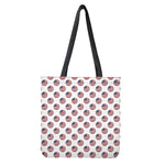 American Circle Flag Pattern Print Tote Bag
