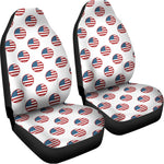 American Circle Flag Pattern Print Universal Fit Car Seat Covers