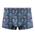 American Denim Patchwork Pattern Print Men's Boxer Briefs