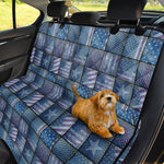 American Denim Patchwork Pattern Print Pet Car Back Seat Cover