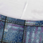 American Denim Patchwork Pattern Print Sofa Cover