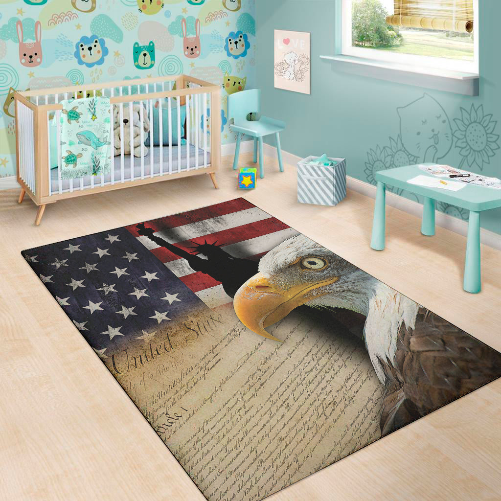 American Dream Of Liberty Print Area Rug