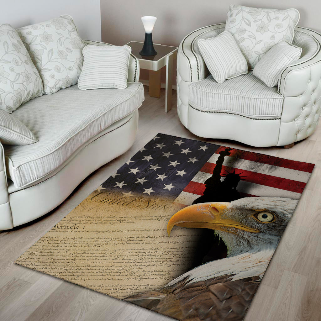 American Dream Of Liberty Print Area Rug