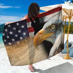 American Dream Of Liberty Print Beach Sarong Wrap