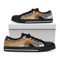 American Dream Of Liberty Print Black Low Top Sneakers