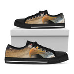 American Dream Of Liberty Print Black Low Top Shoes 