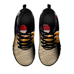 American Dream Of Liberty Print Black Sneakers
