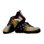 American Dream Of Liberty Print Black Sneakers