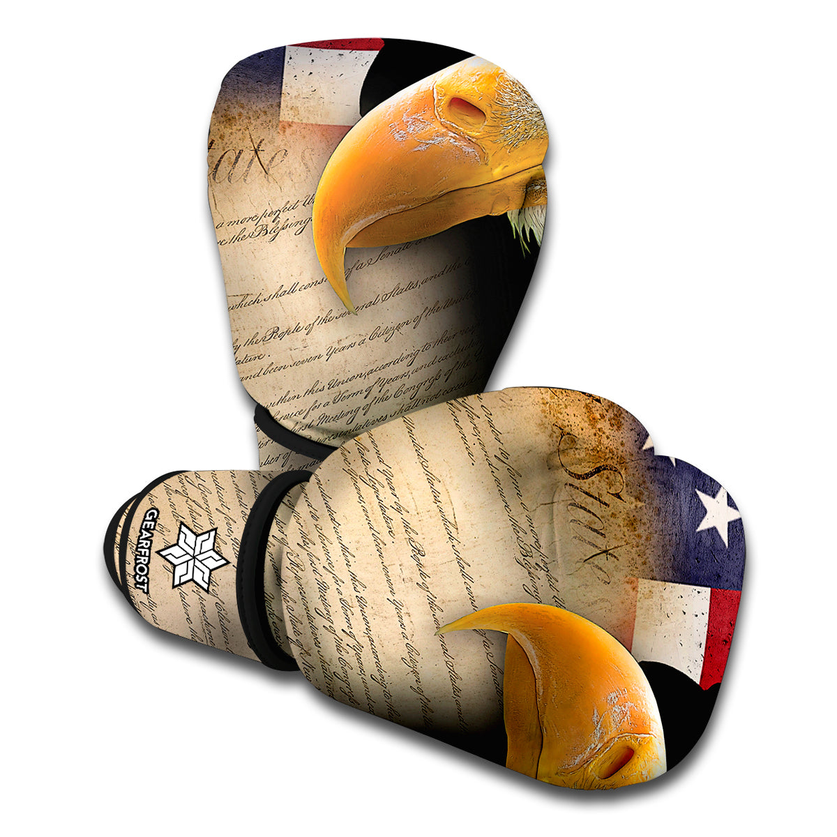 American Dream Of Liberty Print Boxing Gloves
