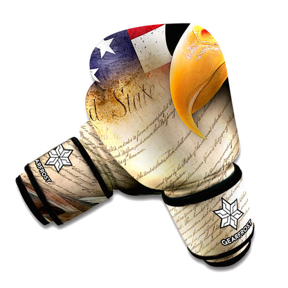 American Dream Of Liberty Print Boxing Gloves