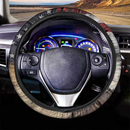 American Dream Of Liberty Print Car Steering Wheel Cover