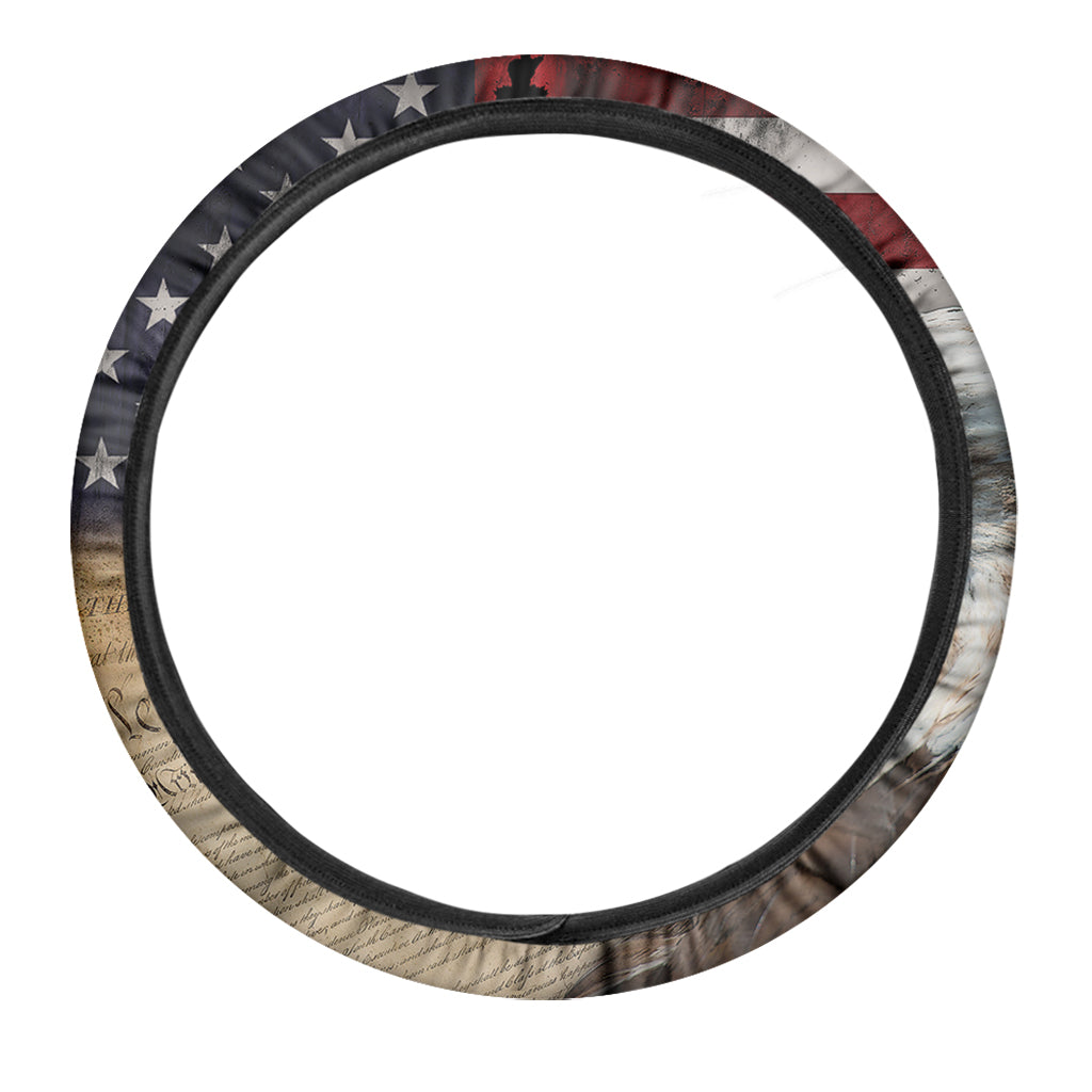 American Dream Of Liberty Print Car Steering Wheel Cover