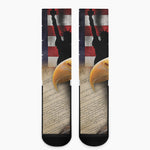 American Dream Of Liberty Print Crew Socks