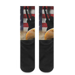 American Dream Of Liberty Print Crew Socks