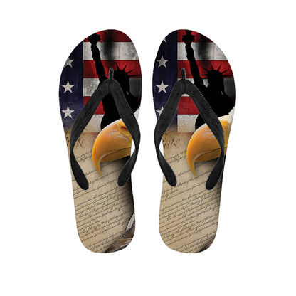 American Dream Of Liberty Print Flip Flops