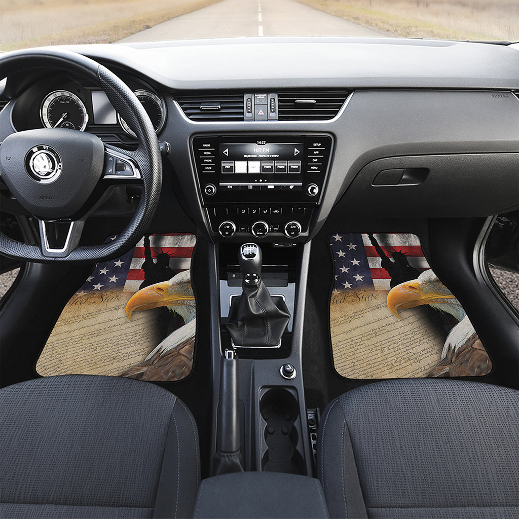 American Dream Of Liberty Print Front and Back Car Floor Mats