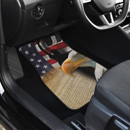 American Dream Of Liberty Print Front and Back Car Floor Mats