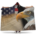 American Dream Of Liberty Print Hooded Blanket