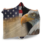 American Dream Of Liberty Print Hooded Blanket