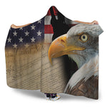 American Dream Of Liberty Print Hooded Blanket