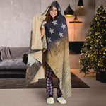 American Dream Of Liberty Print Hooded Blanket