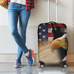 American Dream Of Liberty Print Luggage Cover