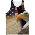 American Dream Of Liberty Print Men's Tank Top