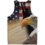 American Dream Of Liberty Print Men's Tank Top