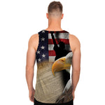 American Dream Of Liberty Print Men's Tank Top