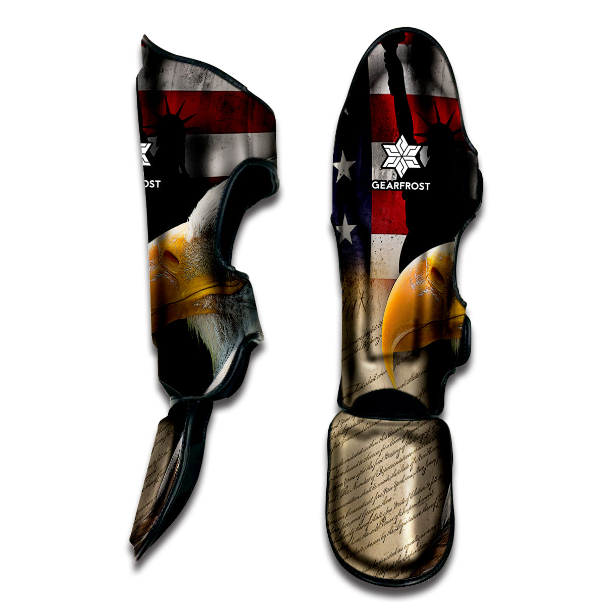 American Dream Of Liberty Print Muay Thai Shin Guard