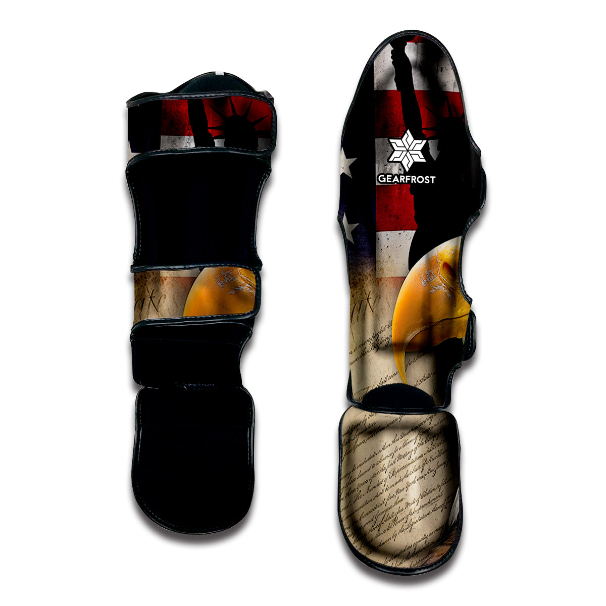 American Dream Of Liberty Print Muay Thai Shin Guard