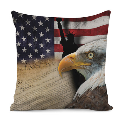 American Dream Of Liberty Print Pillow Cover