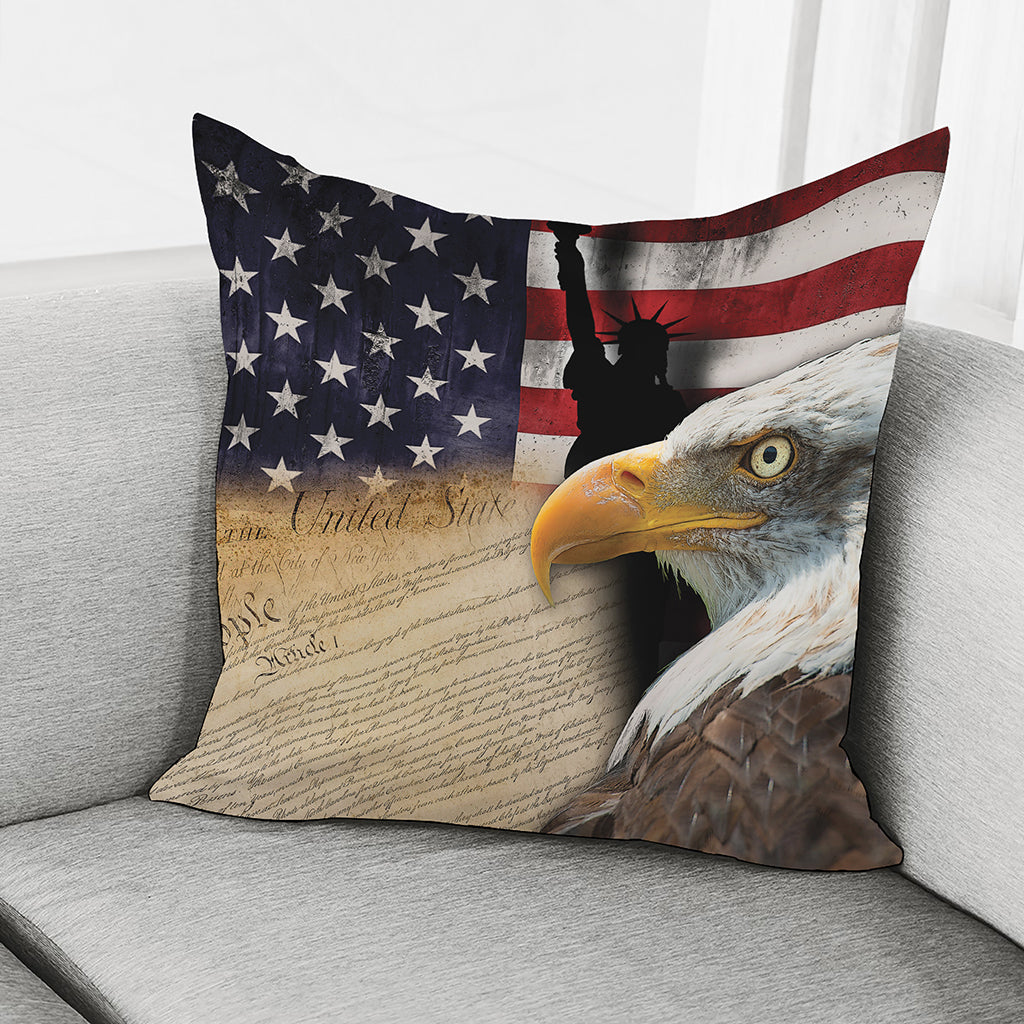 American Dream Of Liberty Print Pillow Cover