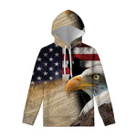 American Dream Of Liberty Print Pullover Hoodie