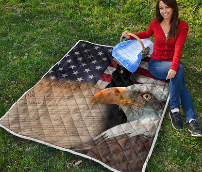 American Dream Of Liberty Print Quilt