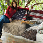American Dream Of Liberty Print Quilt