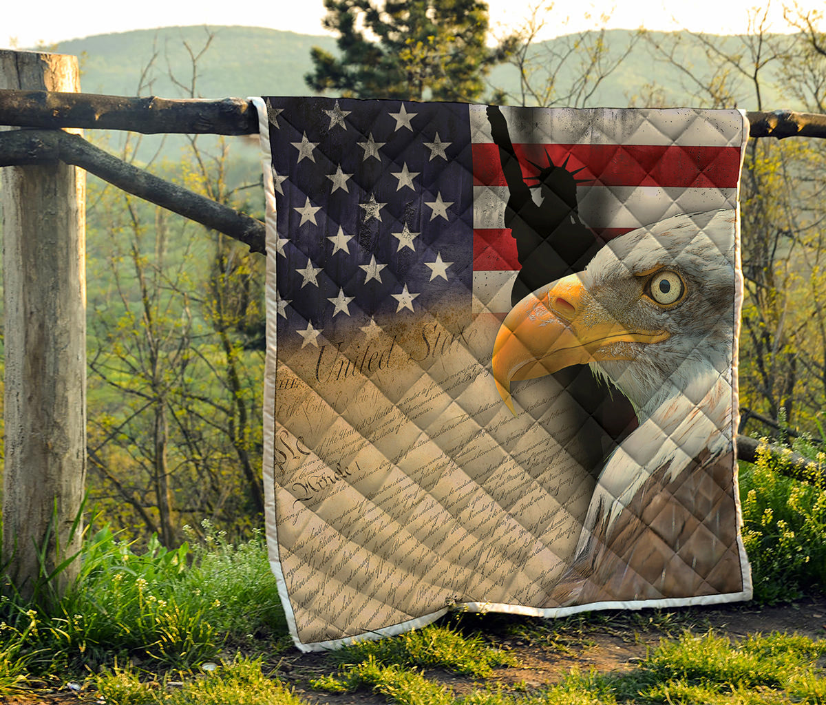 American Dream Of Liberty Print Quilt