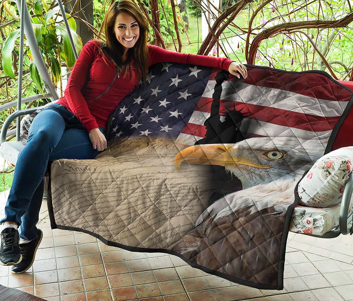 American Dream Of Liberty Print Quilt
