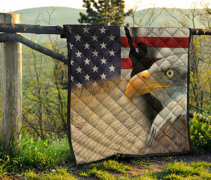 American Dream Of Liberty Print Quilt