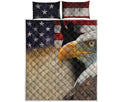 American Dream Of Liberty Print Quilt Bed Set