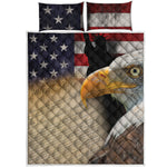 American Dream Of Liberty Print Quilt Bed Set