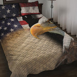 American Dream Of Liberty Print Quilt Bed Set