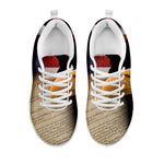 American Dream Of Liberty Print White Sneakers