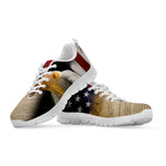 American Dream Of Liberty Print White Sneakers