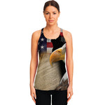 American Dream Of Liberty Print Women's Racerback Tank Top