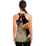 American Dream Of Liberty Print Women's Racerback Tank Top