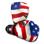 American Firefighter Emblem Print Boxing Gloves