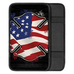 American Firefighter Emblem Print Car Center Console Cover