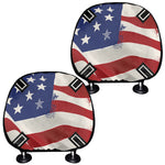 American Firefighter Emblem Print Car Headrest Covers