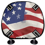 American Firefighter Emblem Print Car Headrest Covers